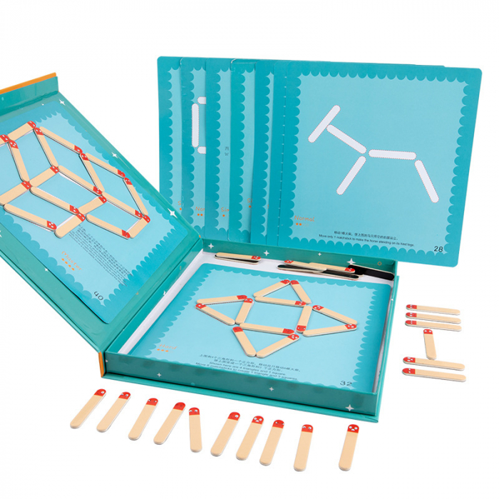 Joc magnetic de logica POTRIVESTE BETISOARELE - MATCHSTICKS puzzle [2]