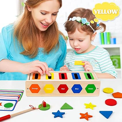 Joc Montessori de sortare și asociere culori si forme geometrice  in limba Romana [6]