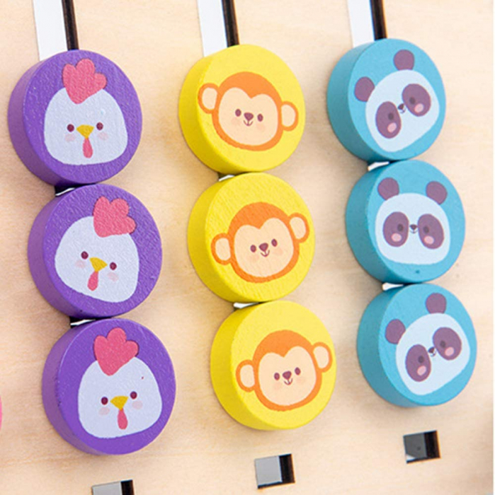Joc Montessori de tip labirint de asociere și sortare culori si animale - FOUR COLOR LOGIC GAME [5]