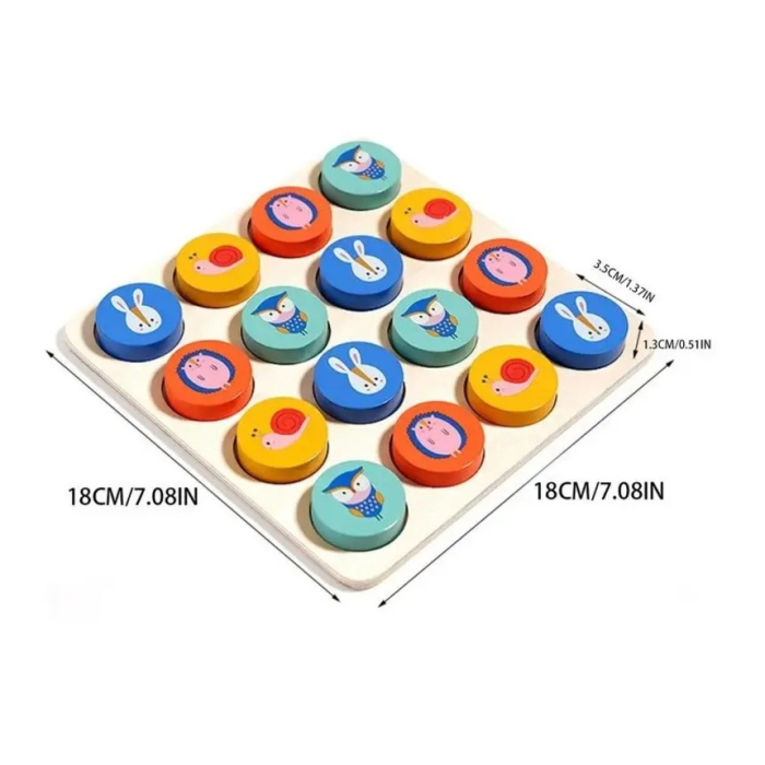 Joc Sudoku din lemn animale si numere [6]