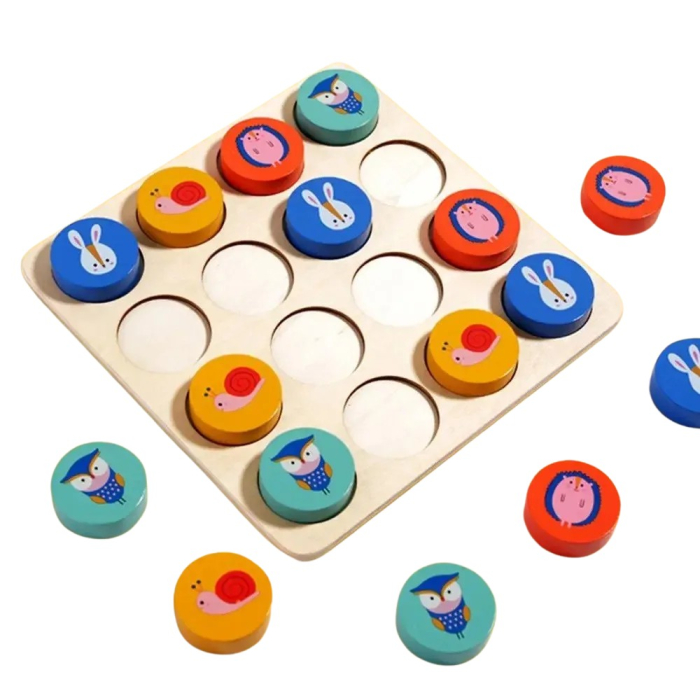 Joc Sudoku din lemn animale si numere [2]