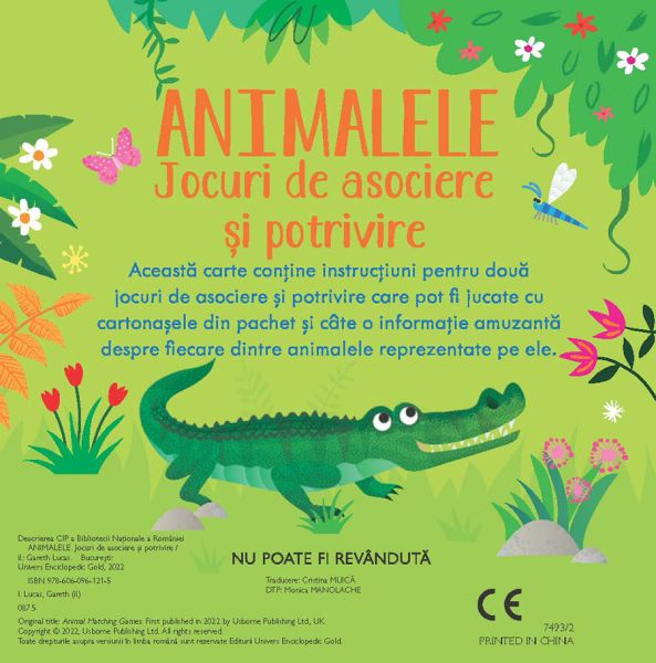 Jocuri de asociere si potrivire. Animalele (Usborne) [5]