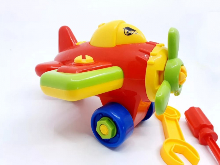 Jucarie de asamblat cu suruburi avion [2]