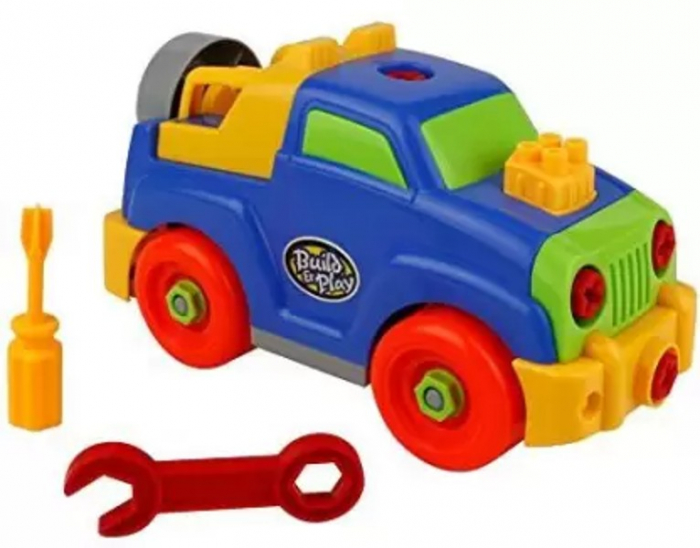 Jucarie de asamblat cu suruburi MASINA DE TEREN 4X4 [2]