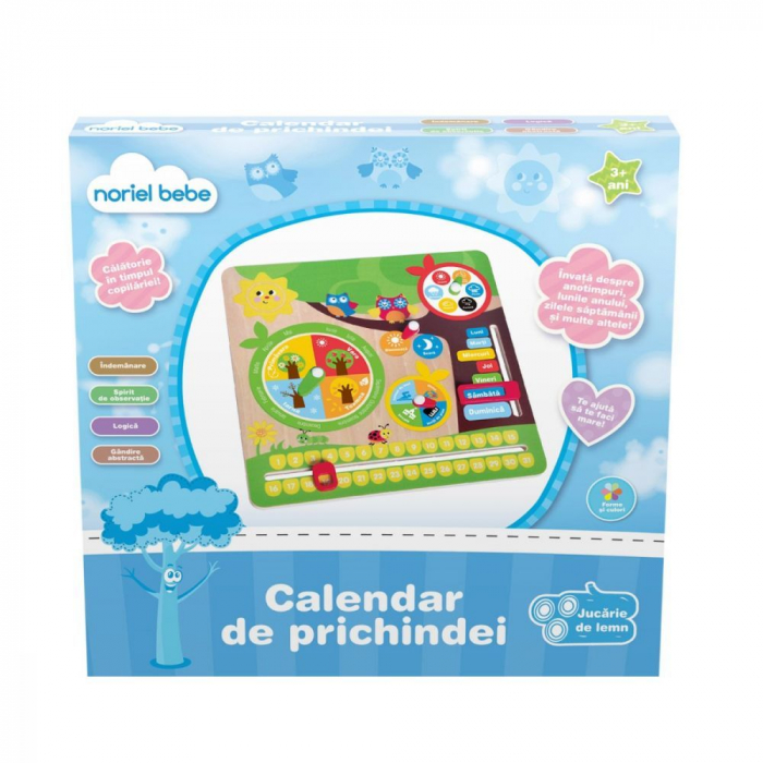 Jucarie din lemn, Noriel Bebe Wood, Calendar de prichindei [3]