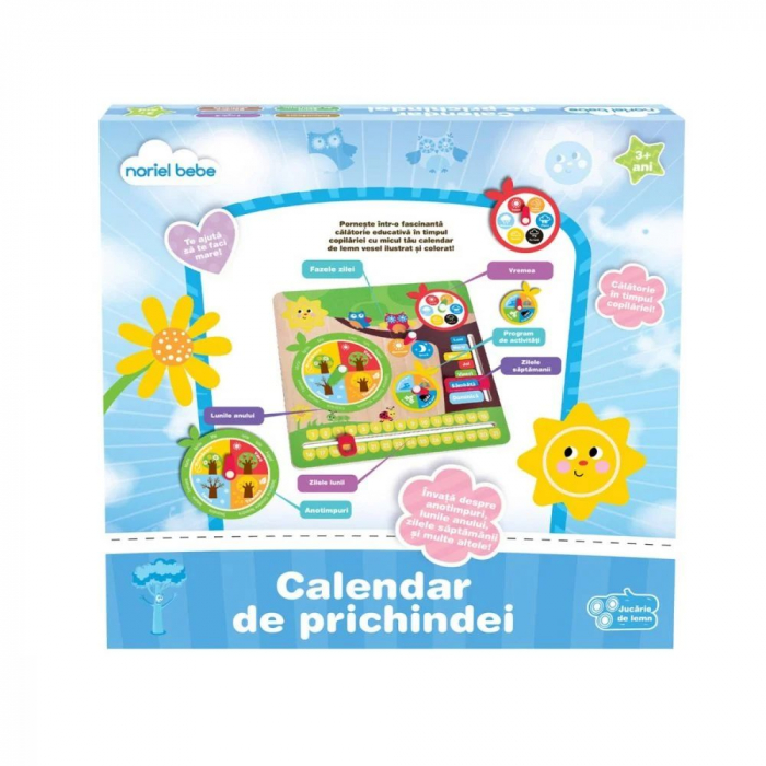 Jucarie din lemn, Noriel Bebe Wood, Calendar de prichindei [4]