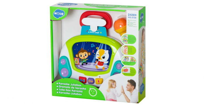 Jucarie interactiva cu lumini si sunete Statie Karaoke Hola Toys [6]