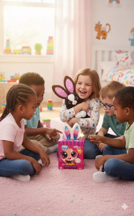 Jucarie interactiva cu sunete si lumini Iepurasul magic cu bagheta [5]