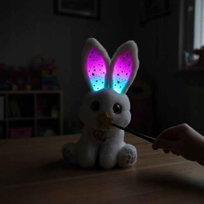 Jucarie interactiva cu sunete si lumini Iepurasul magic cu bagheta [7]