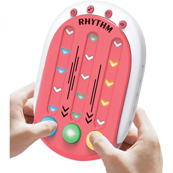 Jucarie interactiva tip jocuri ritmice din ABS 8 niveluri de joc rosu [3]