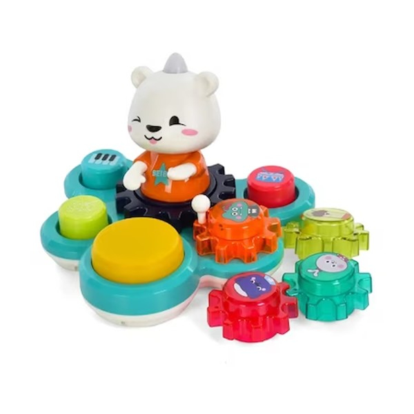 Jucarie interactiva Ursuletul cu tobe Hola Toys Bear Rhythm Drum [7]