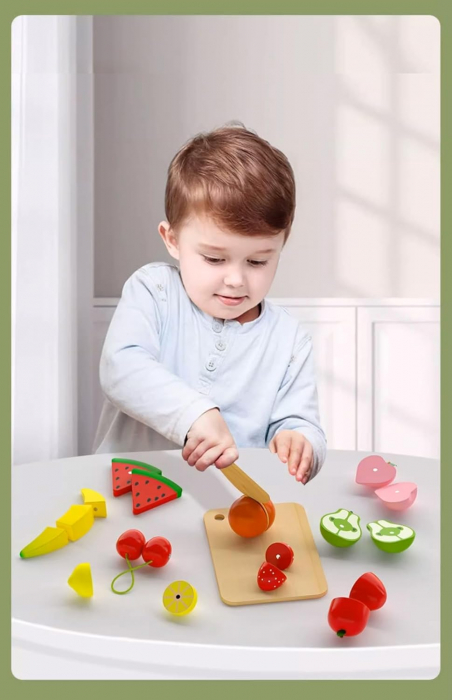 Ladita cu fructe de feliat din lemn Fruit park cut open [4]