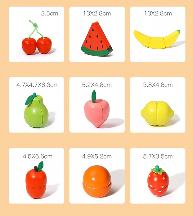Ladita cu fructe de feliat din lemn Fruit park cut open [3]