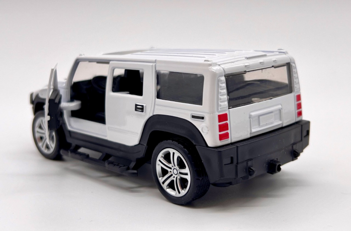 Macheta metalica cu sunete si lumini masinuta tip Hummer 14 cm [2]