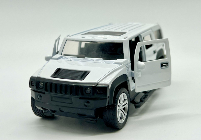 Macheta metalica cu sunete si lumini masinuta tip Hummer 14 cm [3]