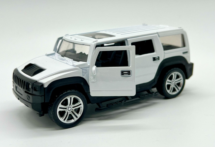 Macheta metalica cu sunete si lumini masinuta tip Hummer 14 cm [1]