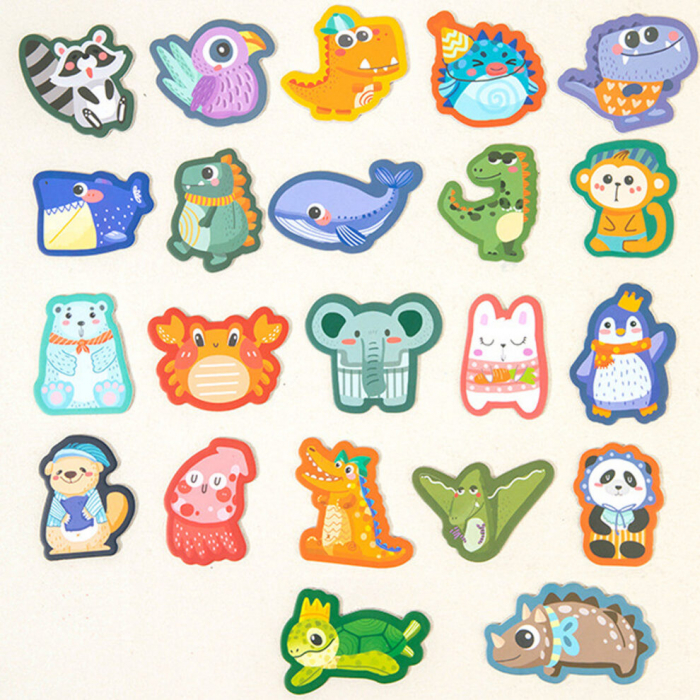Magneti de frigider din lemn animale Animal refrigerator sticker [1]