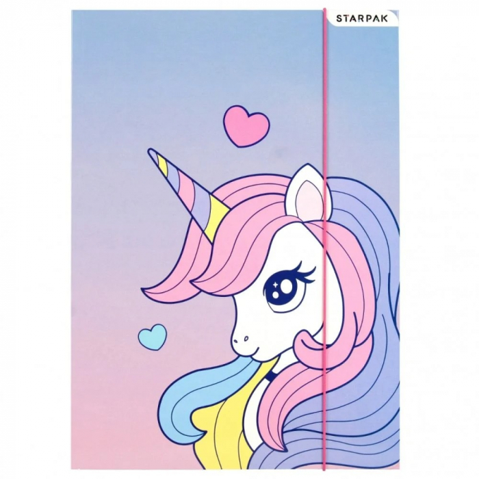 Mapa A4 cu elastic, Starpak, Unicorn [1]