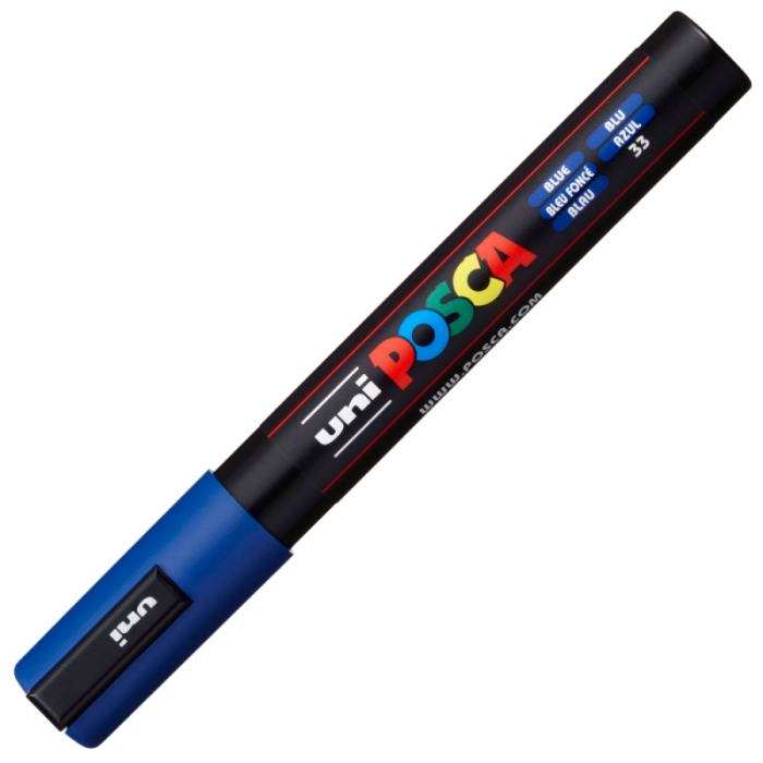 Marker Posca PC-5M varf 1,8-2,5 mm Albastru [2]