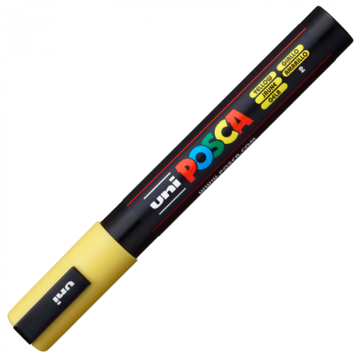Marker Posca PC-5M varf 1,8-2,5 mm Galben [2]