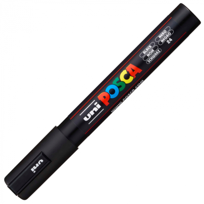 Marker Posca PC-5M varf 1,8-2,5 mm Negru [2]
