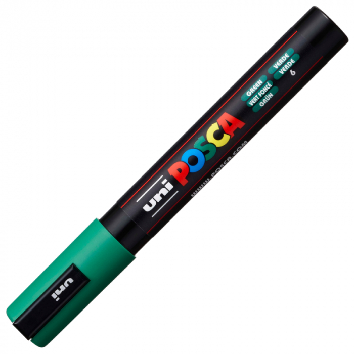 Marker Posca PC-5M varf 1,8-2,5 mm Verde [2]