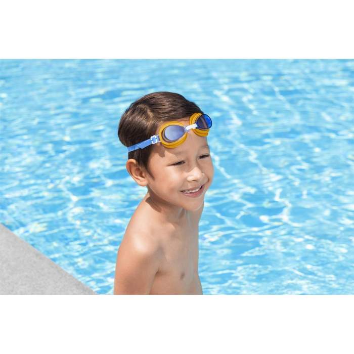 Ochelari inot pentru copii 3 ani+ Aqua Burst Essential Bestway albastru si galben [4]