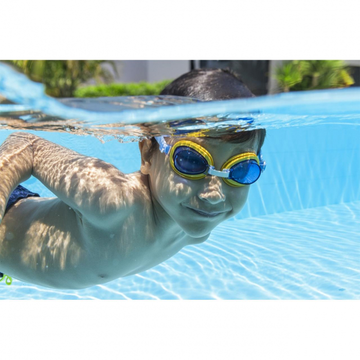 Ochelari inot pentru copii 3 ani+ Aqua Burst Essential Bestway albastru si galben [5]