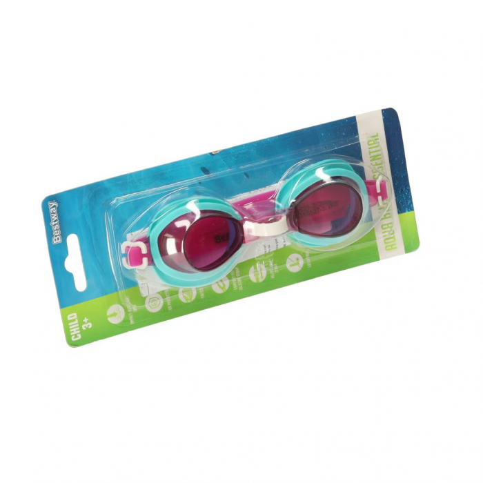 Ochelari inot pentru copii 3 ani+ Aqua Burst Essential Bestway roz si bleu [4]