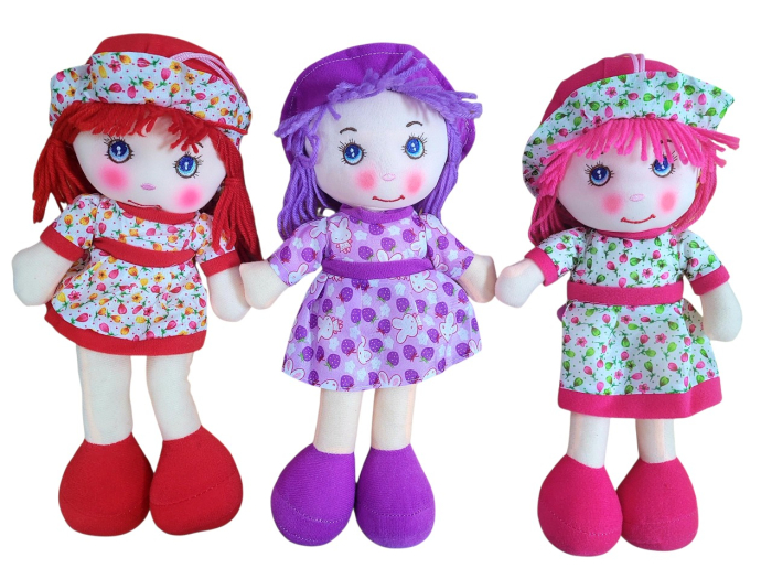 Papusa textila 35 cm care spune rugaciunea Ingerasul meu, diferite culori [2]