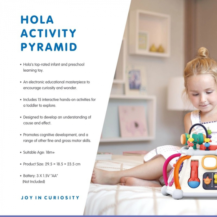 Piramida de activitati cu sunete si lumini HOLA Toys [7]
