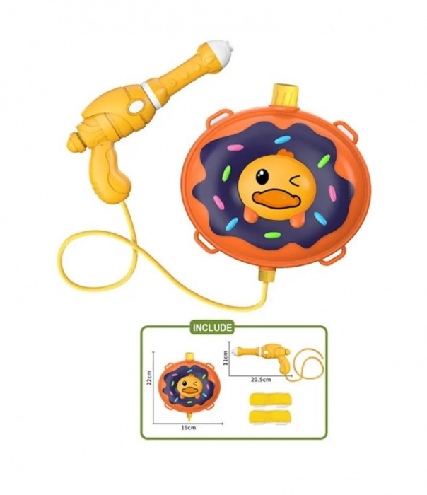 Pistol cu apa cu rezervor de tip rucsac cu bretele ajustabile, capacitate 1,2 L Gogosica rata [2]