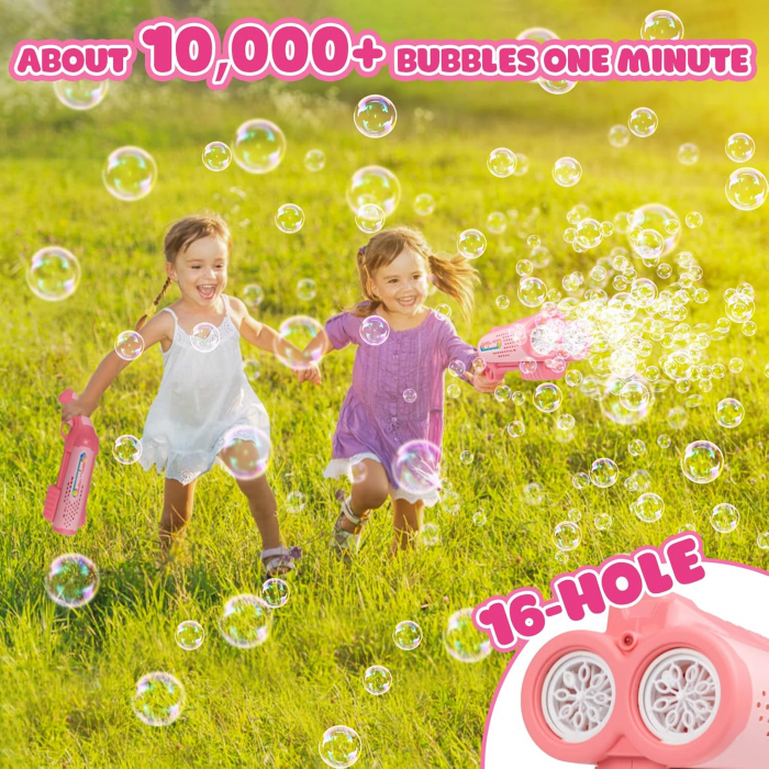 Pistol de facut baloane de sapun cu 2 tuburi Double tube bubble gun [2]