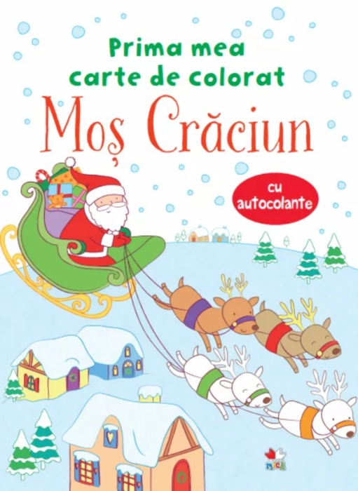 Prima mea carte de colorat. Moș Crăciun (cu autocolante) [1]