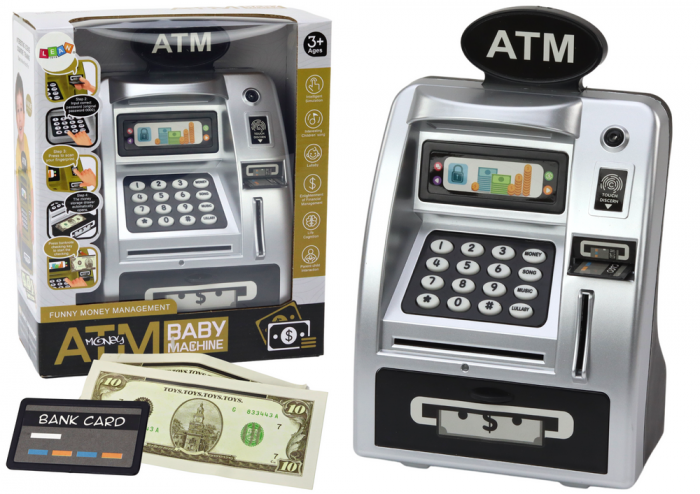 Pusculita de tip bancomat cu functii realistice ATM baby machine [3]