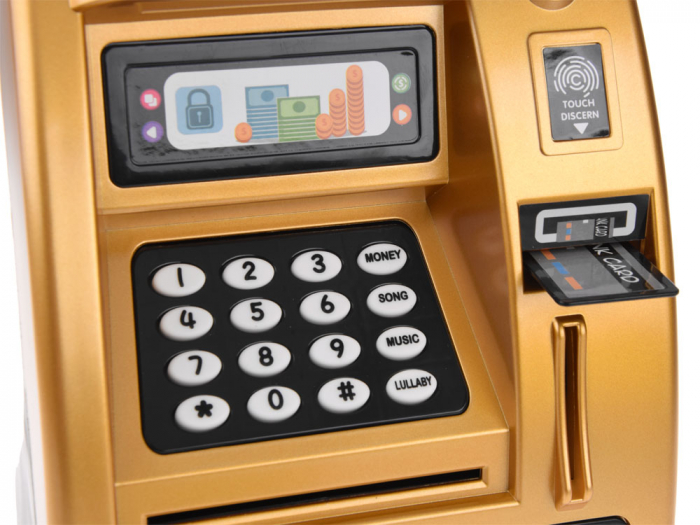 Pusculita de tip bancomat cu functii realistice ATM baby machine [5]