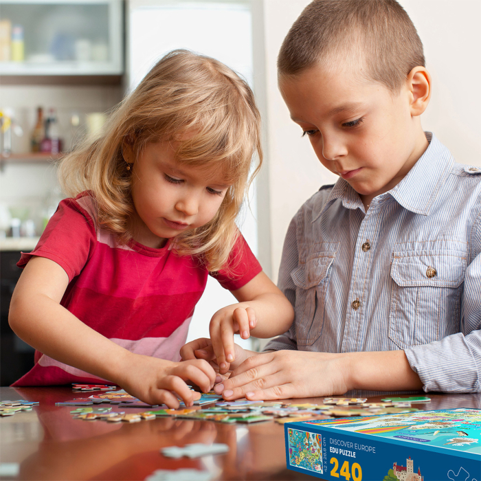 Puzzle 240 de piese Descopera Europa [5]
