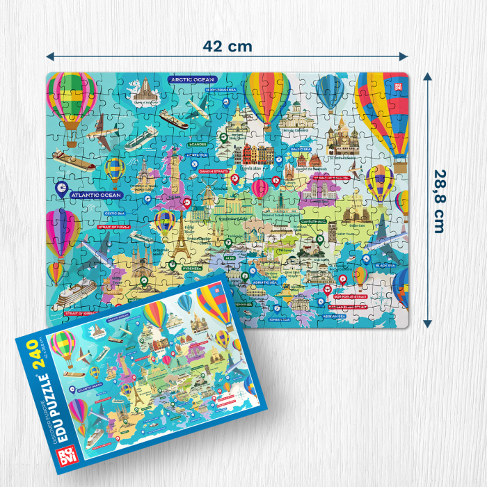 Puzzle 240 de piese Descopera Europa [2]