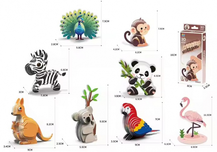 Puzzle 3D din carton FLAMINGO [2]