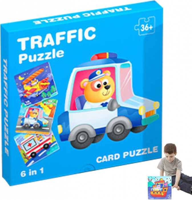 Puzzle 6 in 1 VEHICULE 5/6 piese [2]