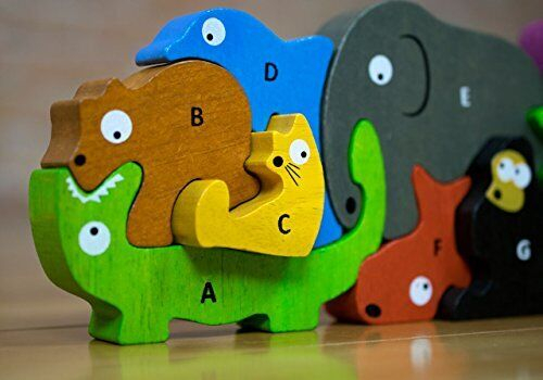 Puzzle din lemn 3D Tetris animalele lumii de la A la Z [5]