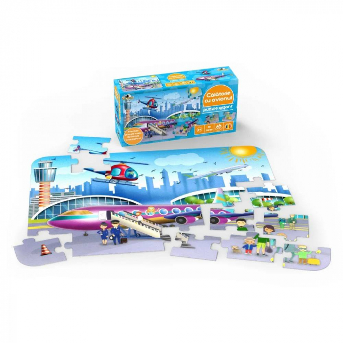 Puzzle Gigant Noriel - Calatorie cu avionul, 30 piese [2]