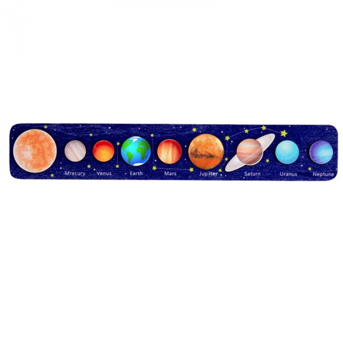 Puzzle incastru din lemn SISTEMUL SOLAR [2]