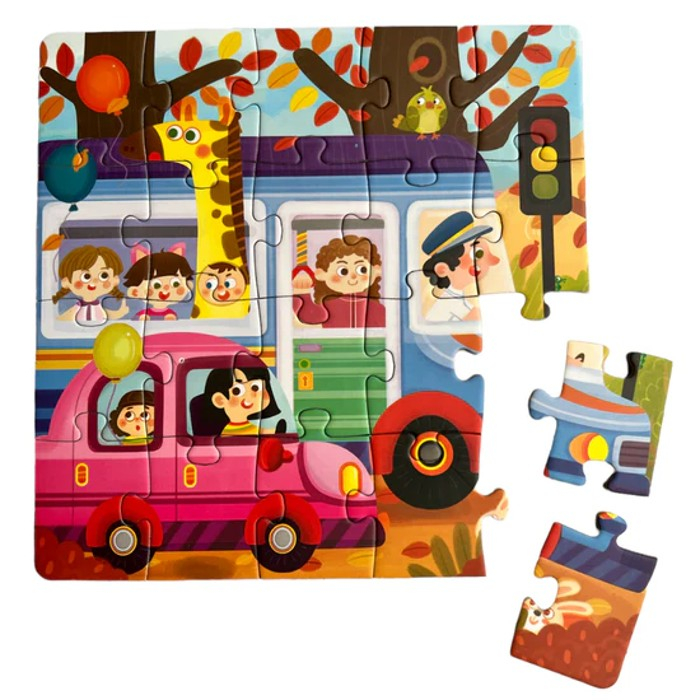 Puzzle magnetic 3 in 1 vehicule, alfabet si numere [3]