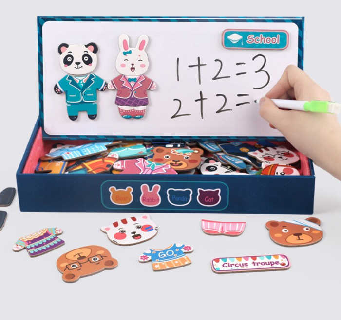 Puzzle Magnetic ÎMBRACĂ ANIMALELE [6]