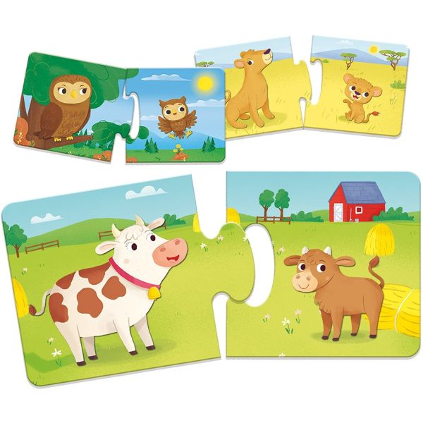 Puzzle Mama si puiul - Baby logic [3]