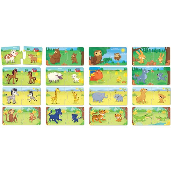 Puzzle Mama si puiul - Baby logic [2]
