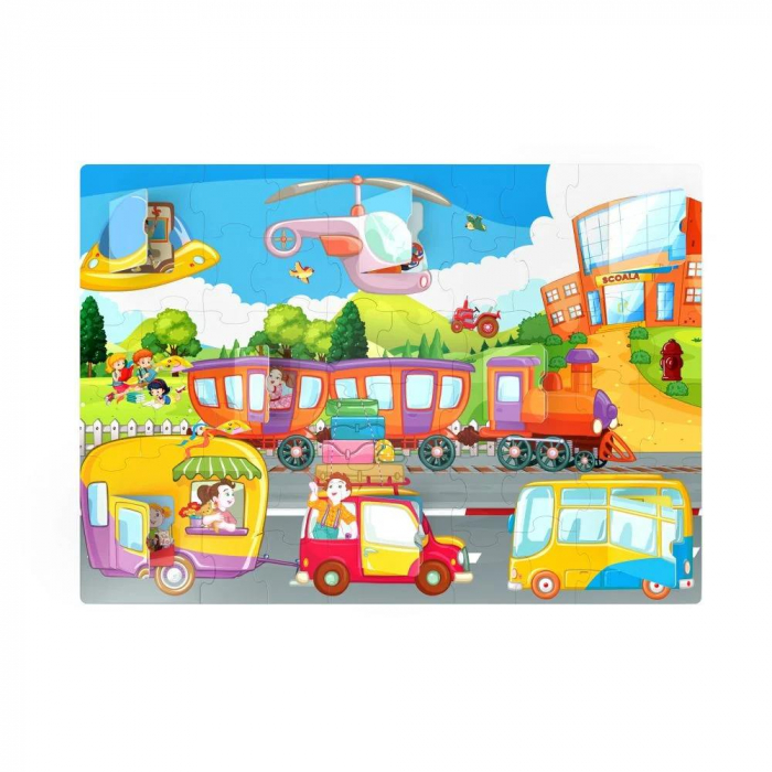Puzzle Noriel - Vehicule cu Surprize, 36 piese [3]