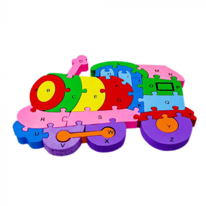 Puzzle TRENULEŢ din lemn, cu piese mari [2]