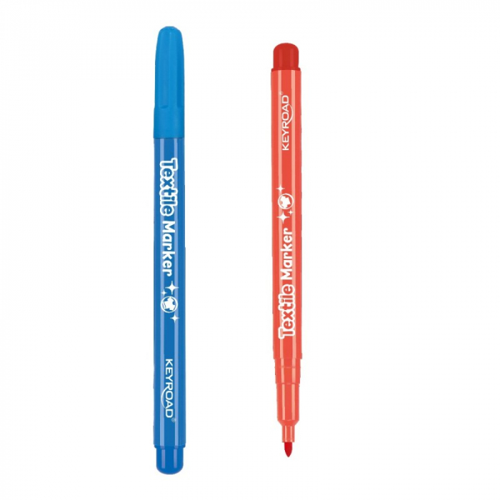Set 10 markere pentru textile Keyroad [2]